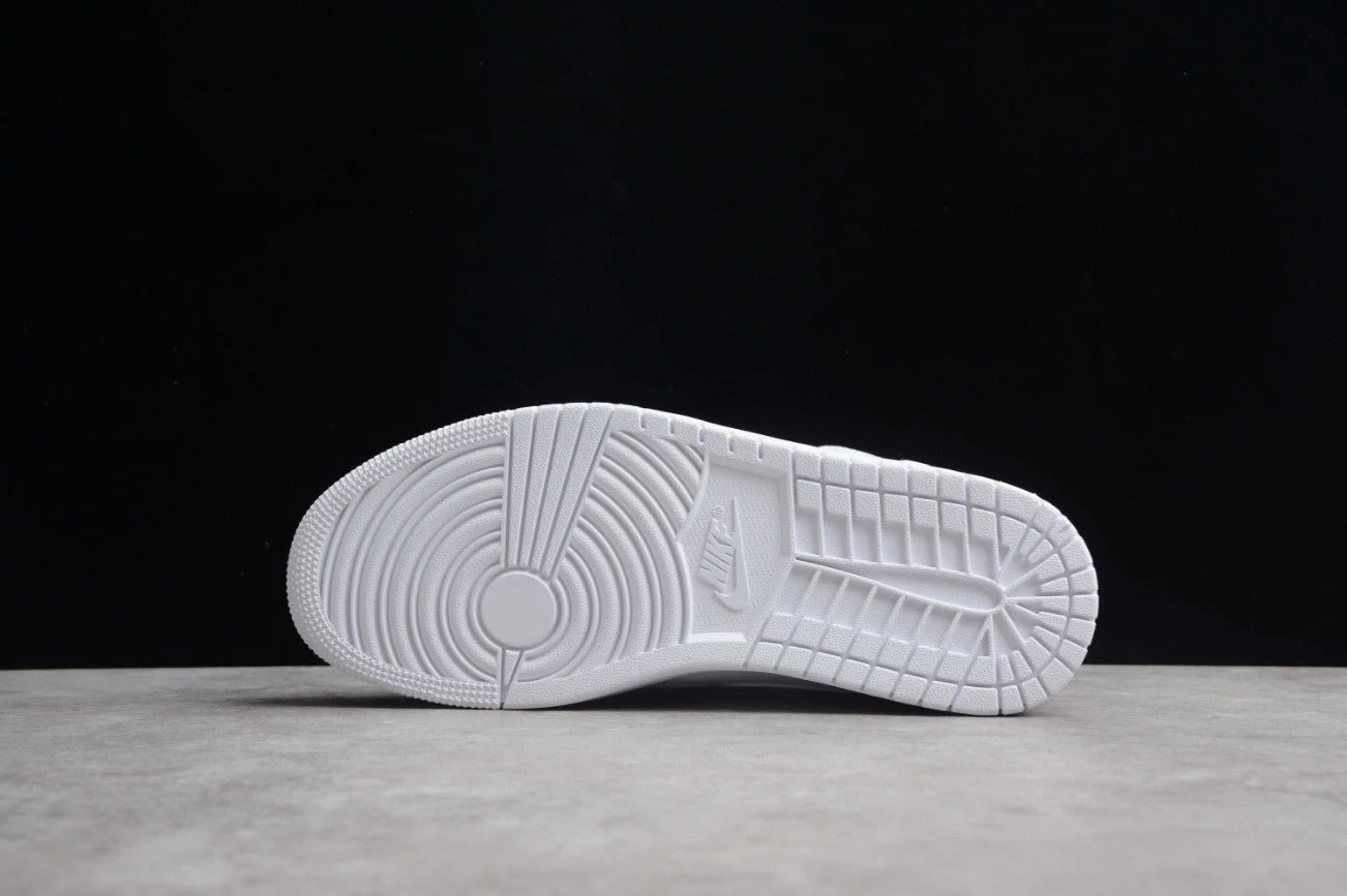 Air Jordan 1 Mid Triple White by Air Jordan