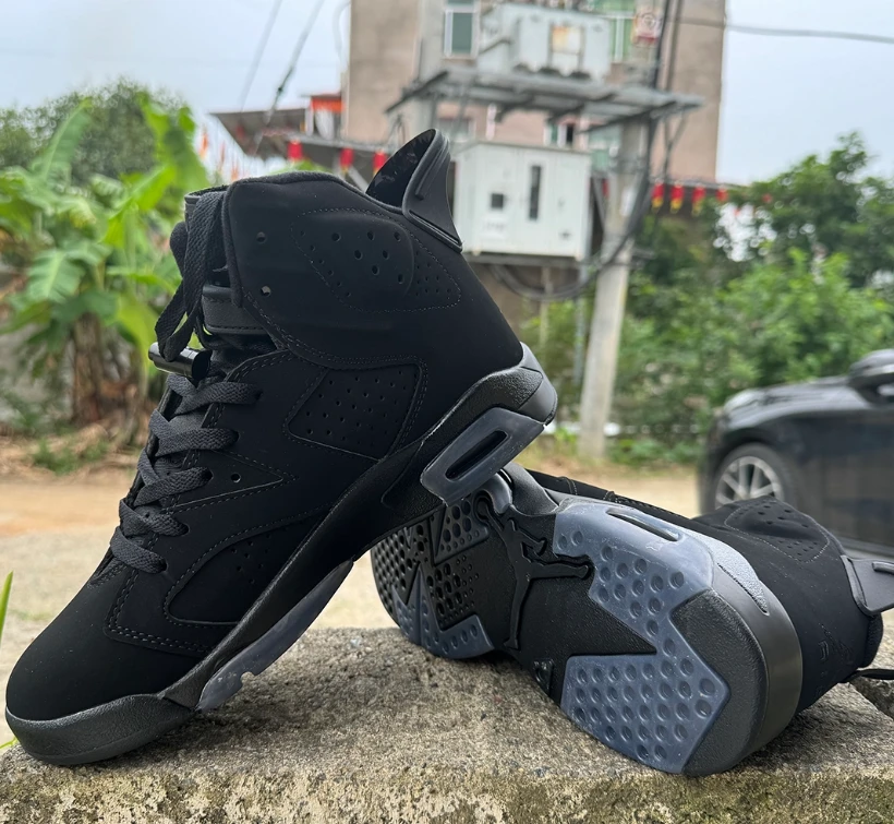 Air Jordan 6 Triple Black Shoes Sneakers by Air Jordan