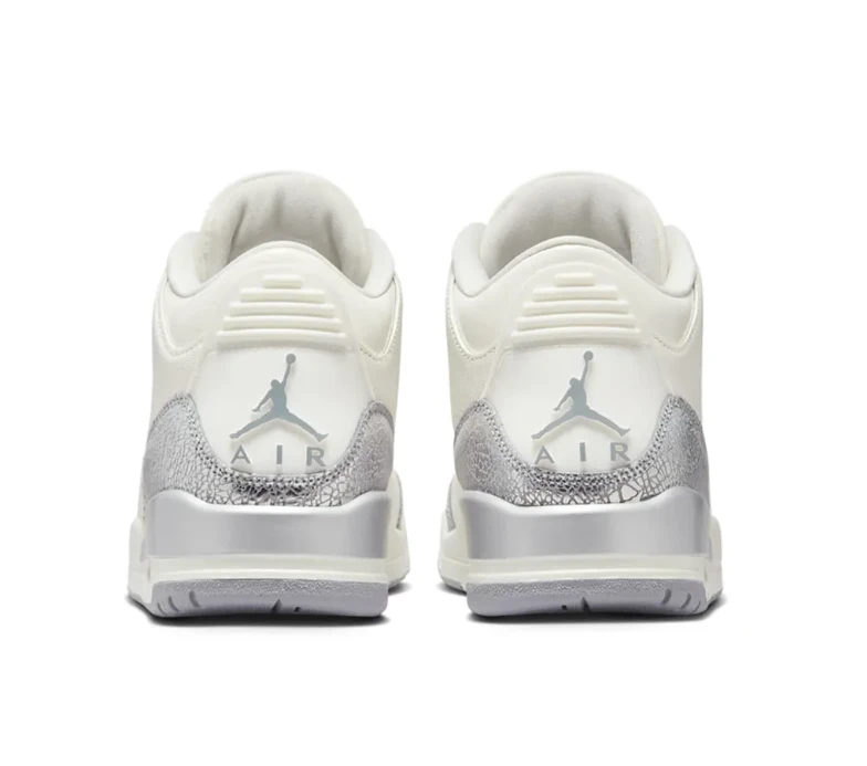 Air Jordan 3 SailMetallic Silver Shoes Sneakers by Air Jordan