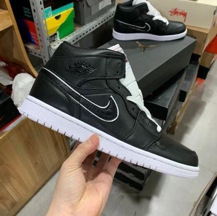 Air Jordan 1 Mid Black And White Oreo by Air Jordan