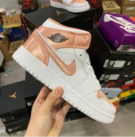 Air Jordan 1 Mid White Rose Gold by Air Jordan
