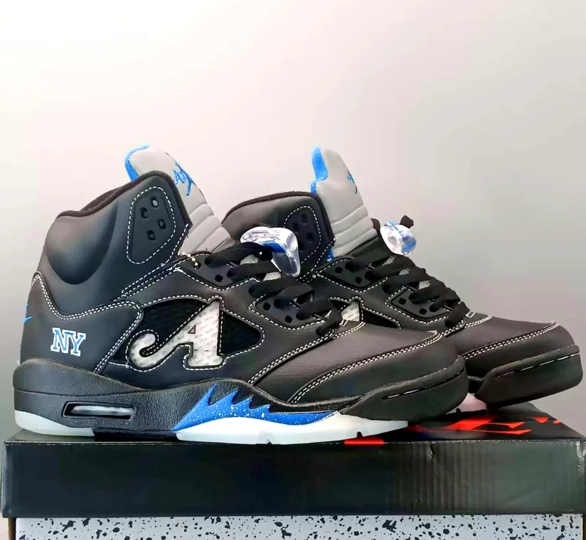 Awake NY x Air Jordan 5 Racer Blue Shoes Sneakers by Air Jordan
