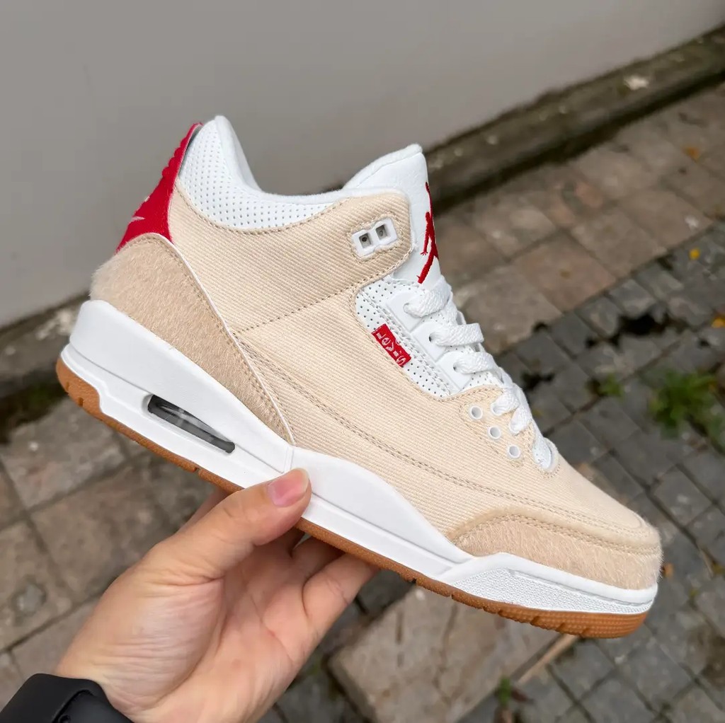 Air Jordan 3 Retro Levi’s Lunar New Year Shoes Sneakers by Air Jordan