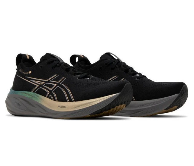Asics Gel Nimbus 26 Platinum Black Champagne 1011B922-001 by Air Jordan
