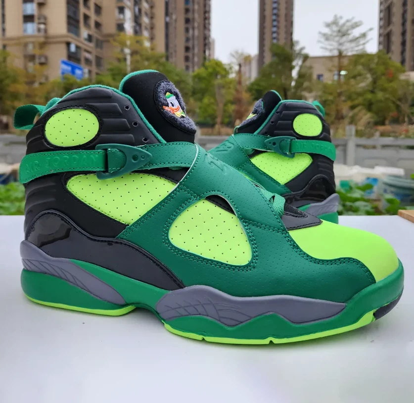 Air Jordan 8 Oregon PE Gorge Green Shoes Sneakers by Air Jordan