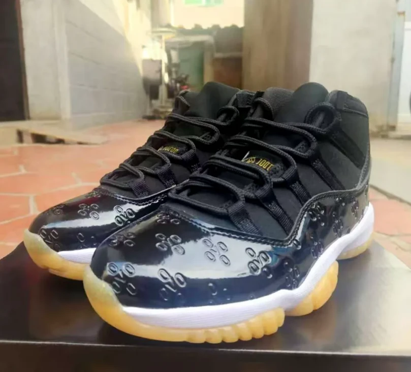 Drake x AJ 11 OVO Monogram Black Sample Shoes Sneakers by Air Jordan