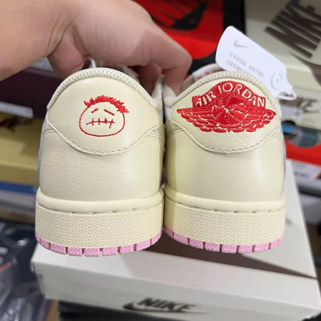 Travis Scott x Air Jordan 1 Low OG Sail Shy Pink Shoes Sneakers by Air Jordan