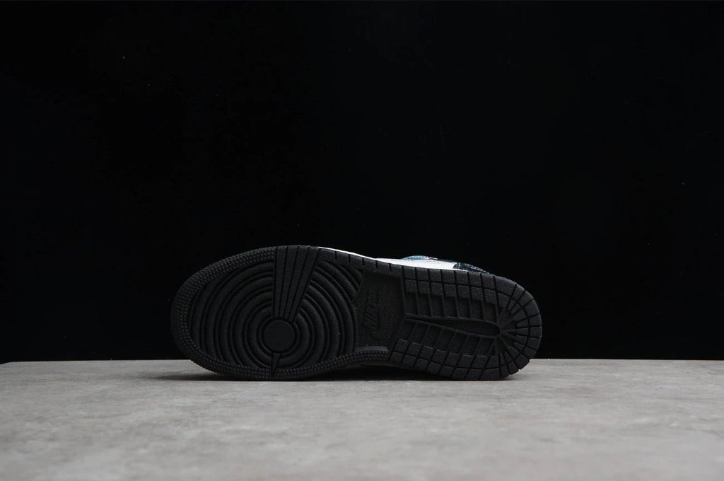 Air Jordan 1 Mid White Black Teal Tint by Air Jordan