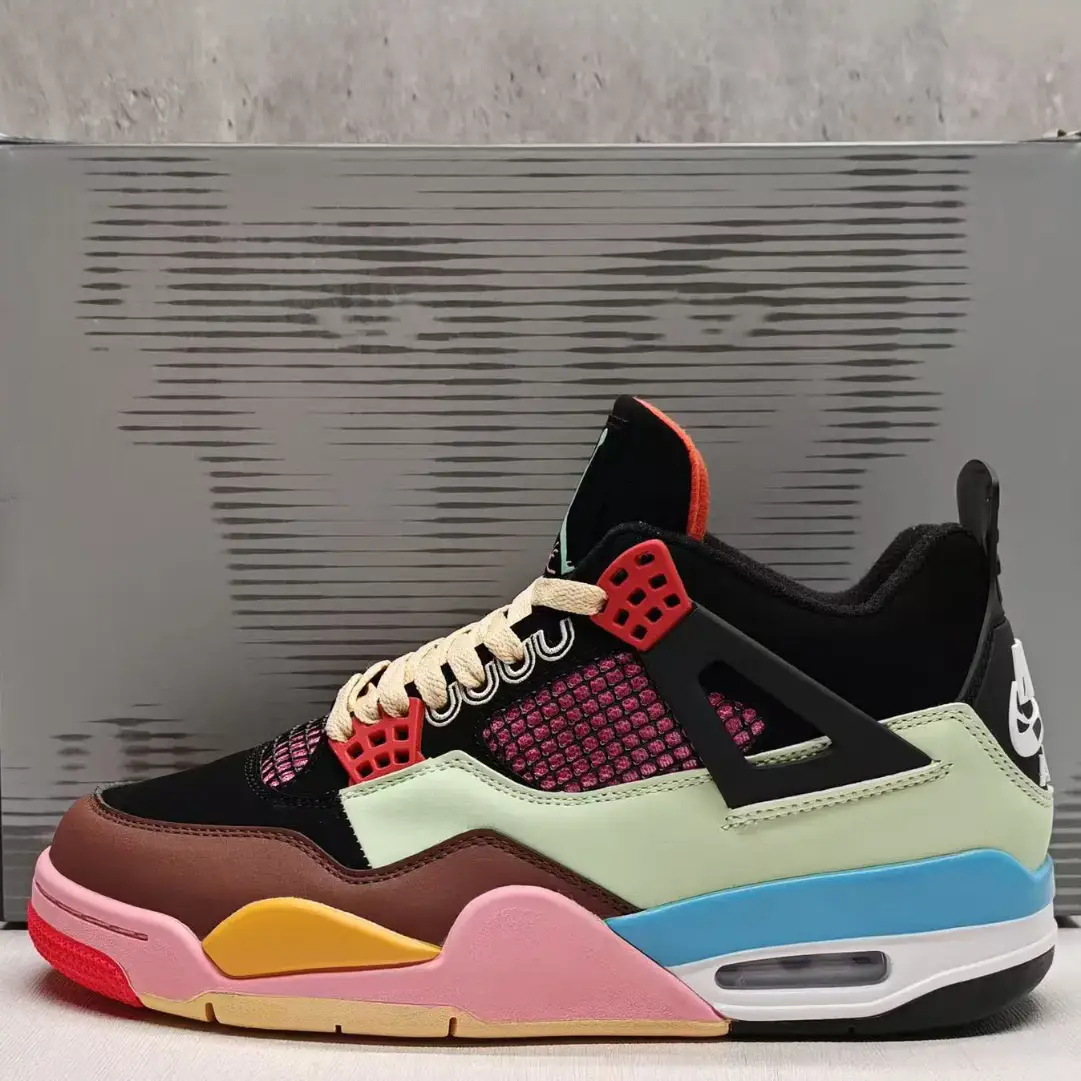 J Balvin x Air Jordan 4 Multicolor Shoes Sneakers by Air Jordan