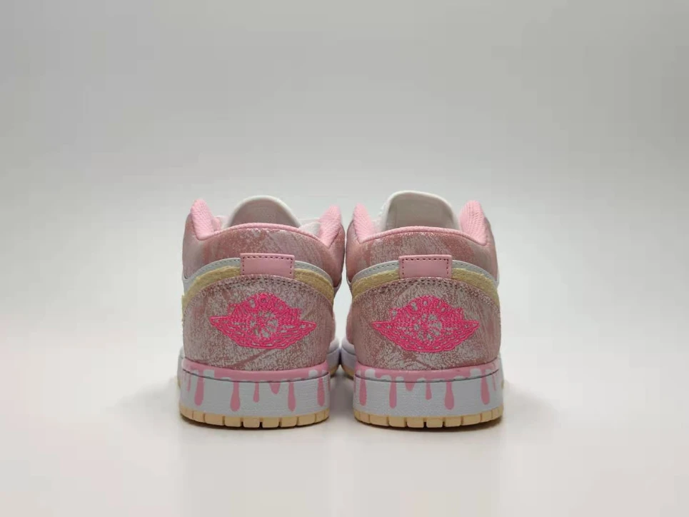 Air Jordan 1 Low Paint Drip White Punch by Air Jordan