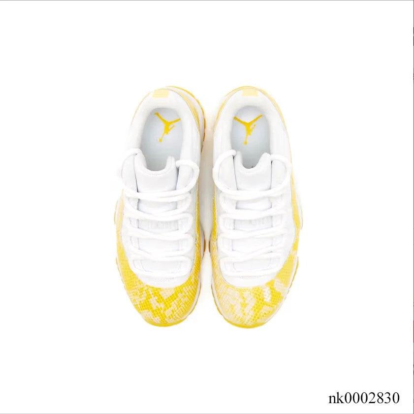 Air Jordan 11 Retro Low Tour Yellow Snakeskin Shoes Sneakers by Air Jordan
