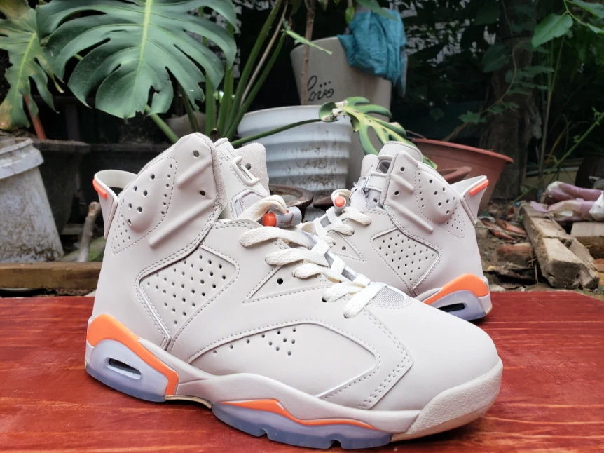 Air Jordan 6 White Orange by Air Jordan