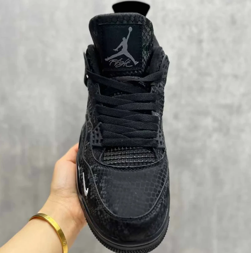 Nigel Sylvester x AJ 4 Black Mamba Shoes Sneakers by Air Jordan