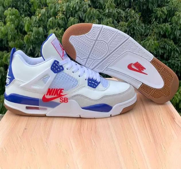 SB x AJ 4 Sapphire Blue Shoes Sneakers by Air Jordan