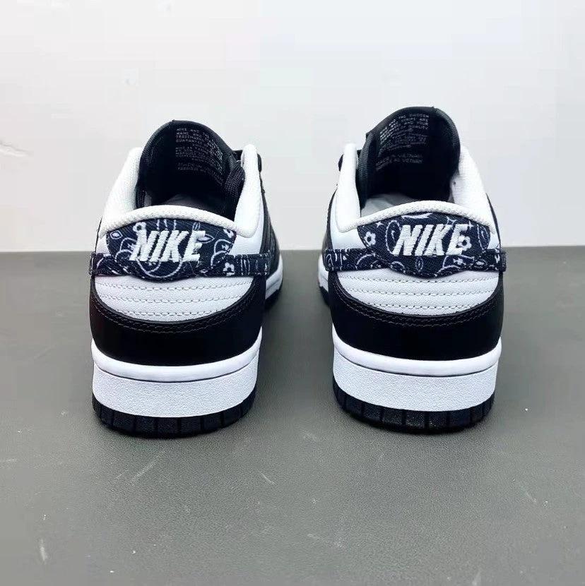 Dunk Low Black Paisley Shoes Sneakers by Air Jordan