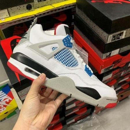 Air Jordan 4 SE White Red Blue Cement by Air Jordan