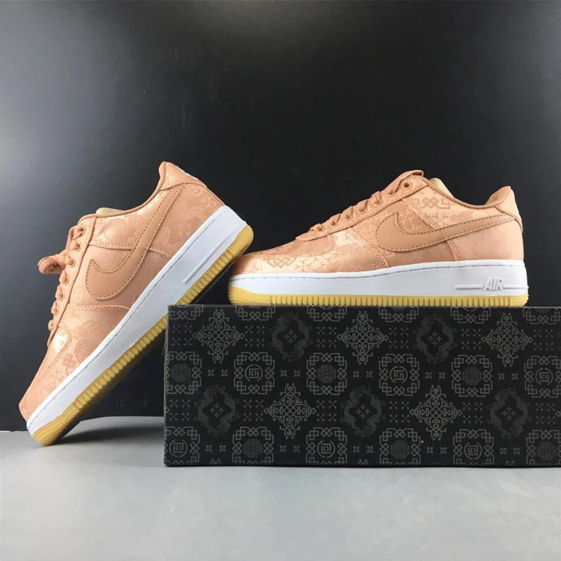 Air Jordan 1 Low Clot Rose Gold Silk Shoes Sneakers by Air Jordan