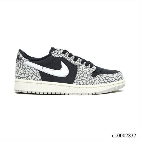 Air Jordan 1 Retro Low OG Black Cement Shoes Sneakers by Air Jordan