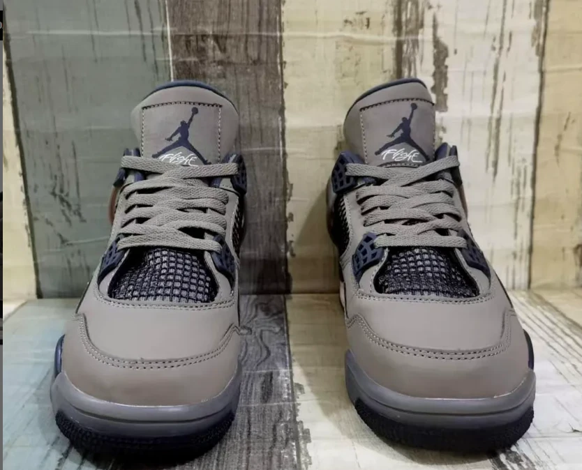 Air Jordan 4 Retro Cave Stone Shoes Sneakers by Air Jordan