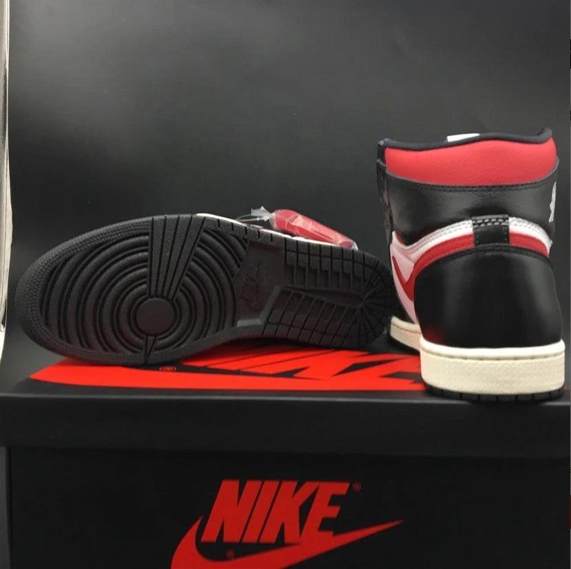 Air Jordan 1 Retro High Black Gym Red Shoes Sneakers by Air Jordan