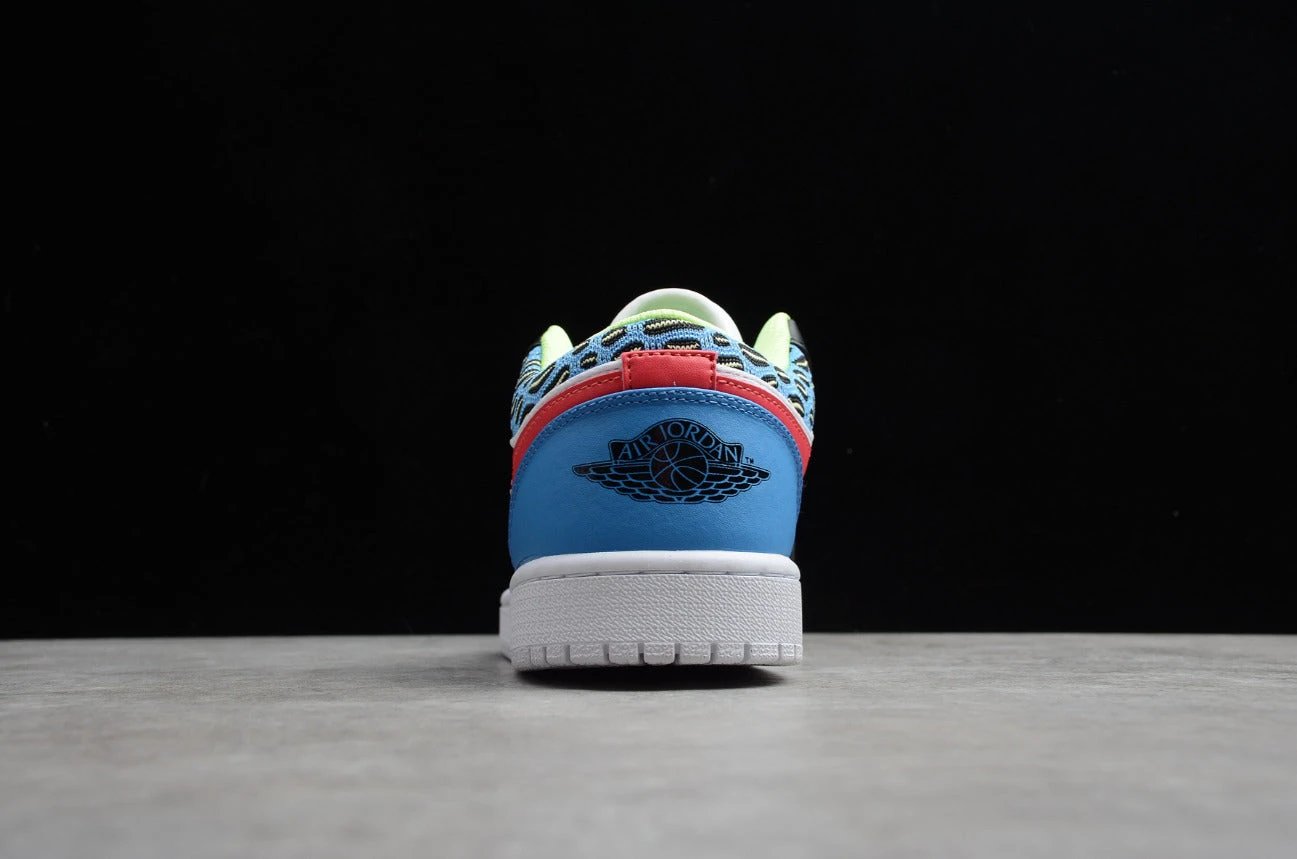 Air Jordan 1 Low Colored Eggs Black Yellow and Blue by Air Jordan