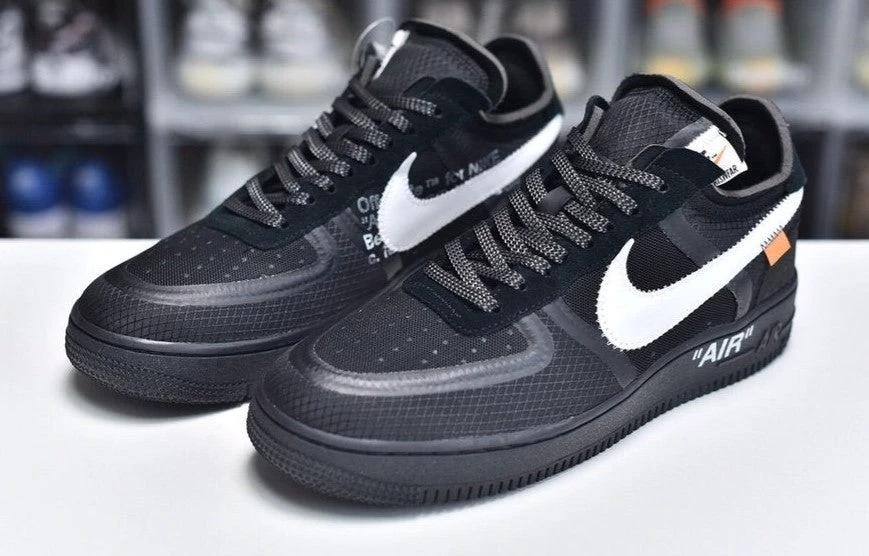 Air Force 1 Low Off-White Black White Shoes Sneakers by Air Jordan