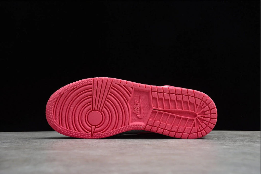 Air Jordan 1 Mid GS White Pink Silver by Air Jordan
