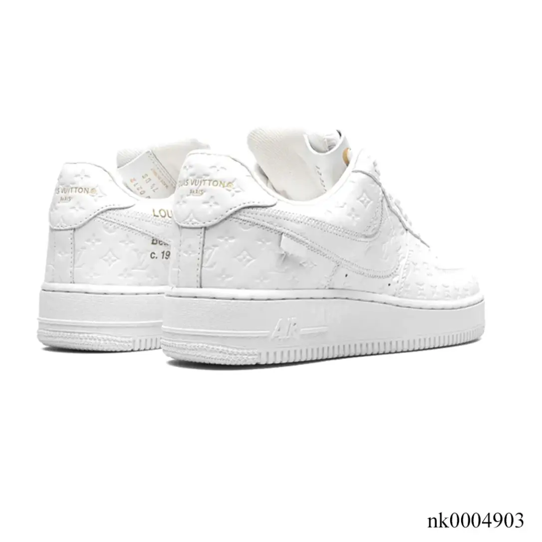 LV x Air Force 1 Virgil Abloh White Shoes Sneakers by Air Jordan