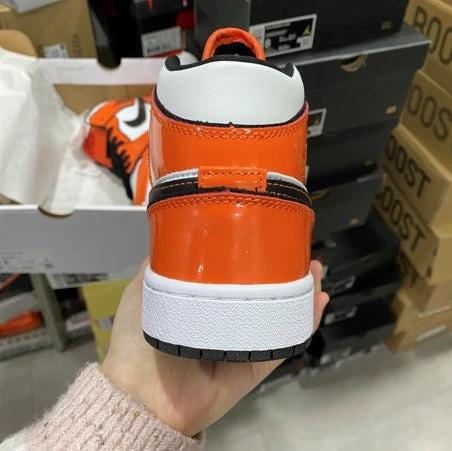 Air Jordan 1 Mid Leather Buckle Turf Orange by Air Jordan