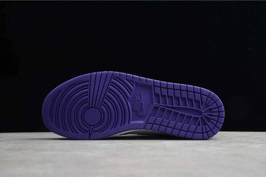 Air Jordan 1 Mid White Green Purple by Air Jordan