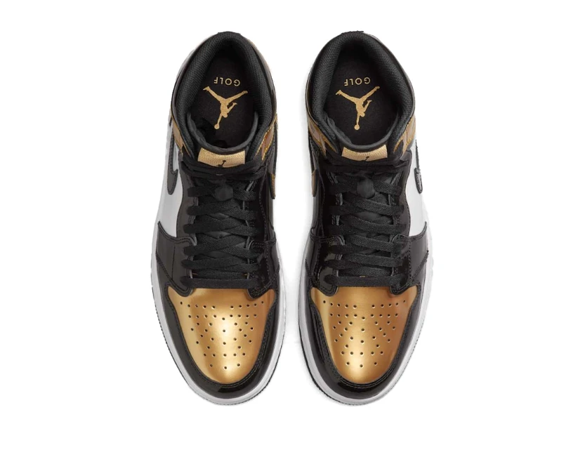 Air Jordan 1 High Gold Toe Shoes Sneakers by Air Jordan