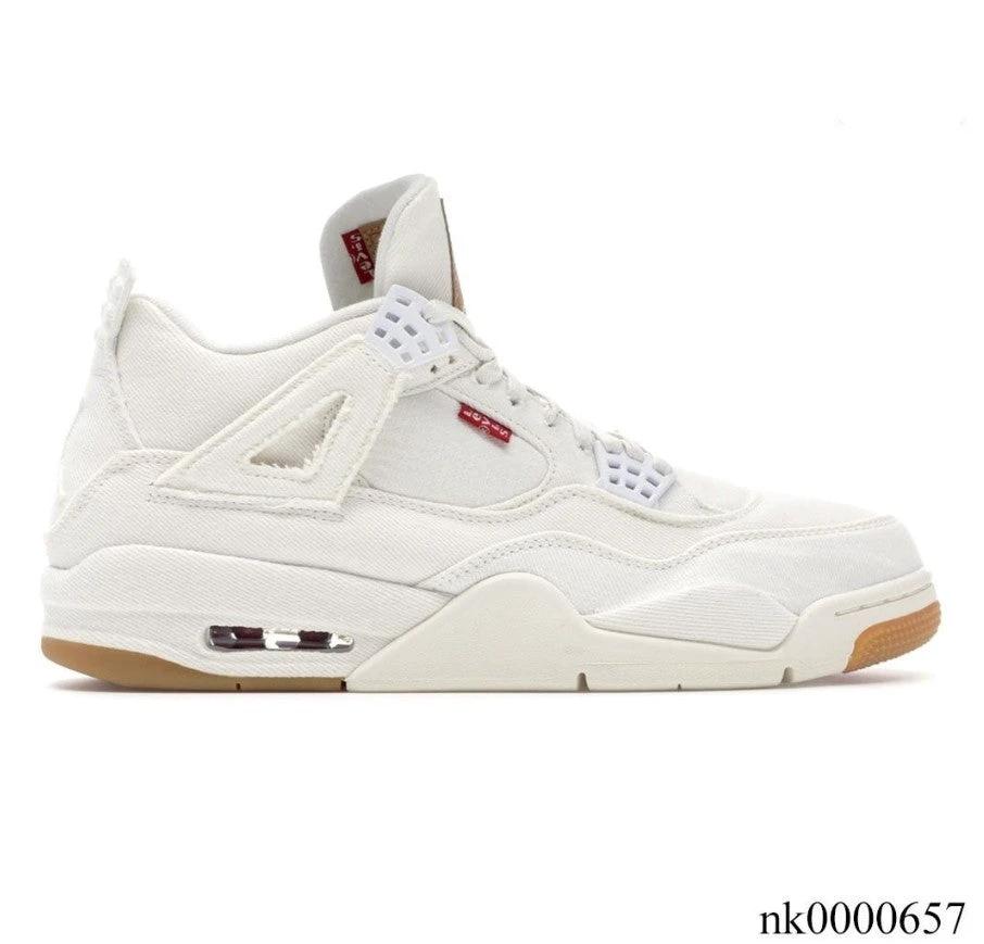 Air Jordan 4 Retro Levi’s White (Levi’s Tag) Shoes Sneakers by Air Jordan