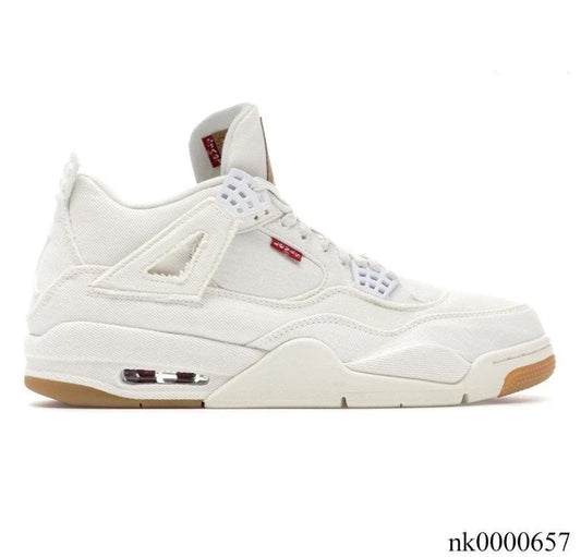 Air Jordan 4 Retro Levi’s White (Levi’s Tag) Shoes Sneakers by Air Jordan