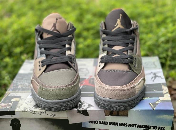 Air Jordan 3 Retro Patchwork Camo Shoes Sneakers by Air Jordan
