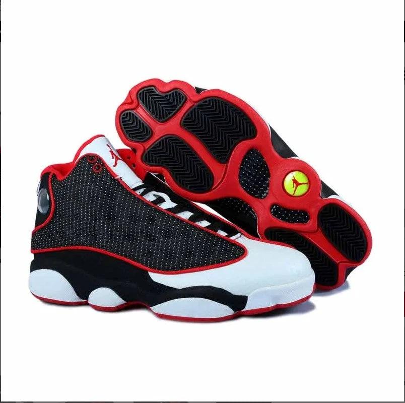 Air Jordan 13 White Black Red Mesh Shoes Sneakers by Air Jordan