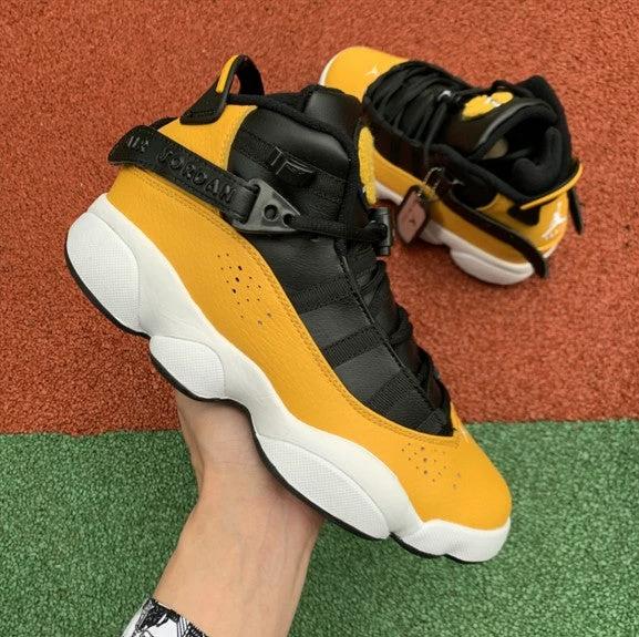 Air Jordan 6 Rings Crowns Black And Yellow by Air Jordan