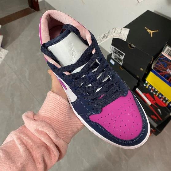 Air Jordan 1 Low SE Mismatched Purple Magenta by Air Jordan