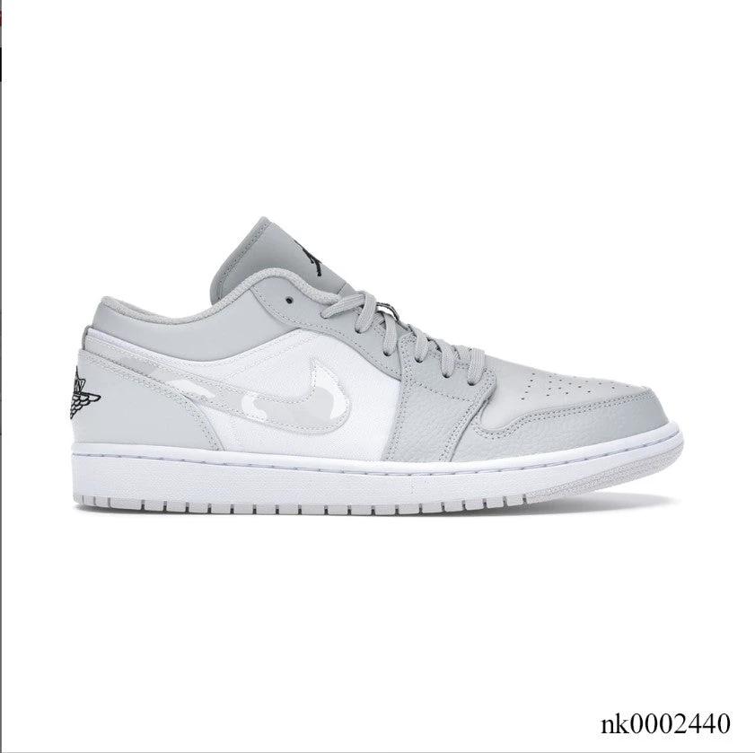 Air Jordan 1 Low White Camo Shoes Sneakers by Air Jordan