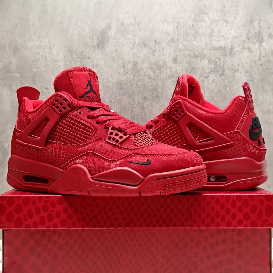 Nigel Sylvester x Air Jordan 4 Red Mamba Shoes Sneakers by Air Jordan