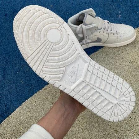 Air Jordan 1 Mid SE Grey Silver White by Air Jordan