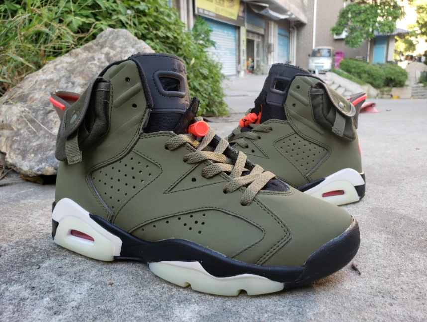 Travis Scott X Air Jordan 6 Retro 'Olive' by Air Jordan