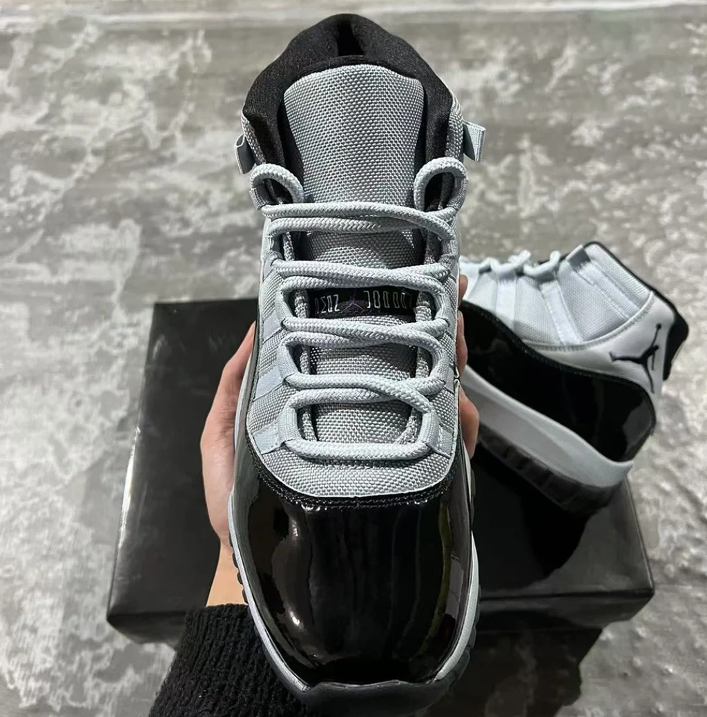 Air Jordan 11 Black Cool Grey Shoes Sneakers by Air Jordan