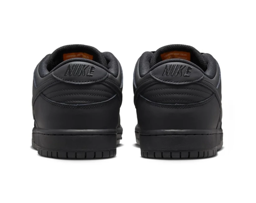 SB Dunk Low Pro ISO Triple Black Shoes Sneakers by Air Jordan