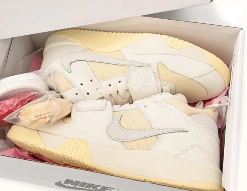 Travis Scott x Jumpman Jack White Cream Shoes Sneakers by Air Jordan