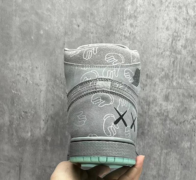 KAWS x Air Jordan 1 High Cool Grey Shoes Sneakers by Air Jordan