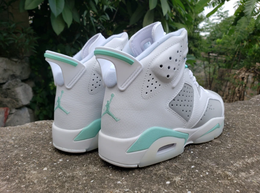 Air Jordan 6 Retro White Pure Platinum-Mint Foam by Air Jordan