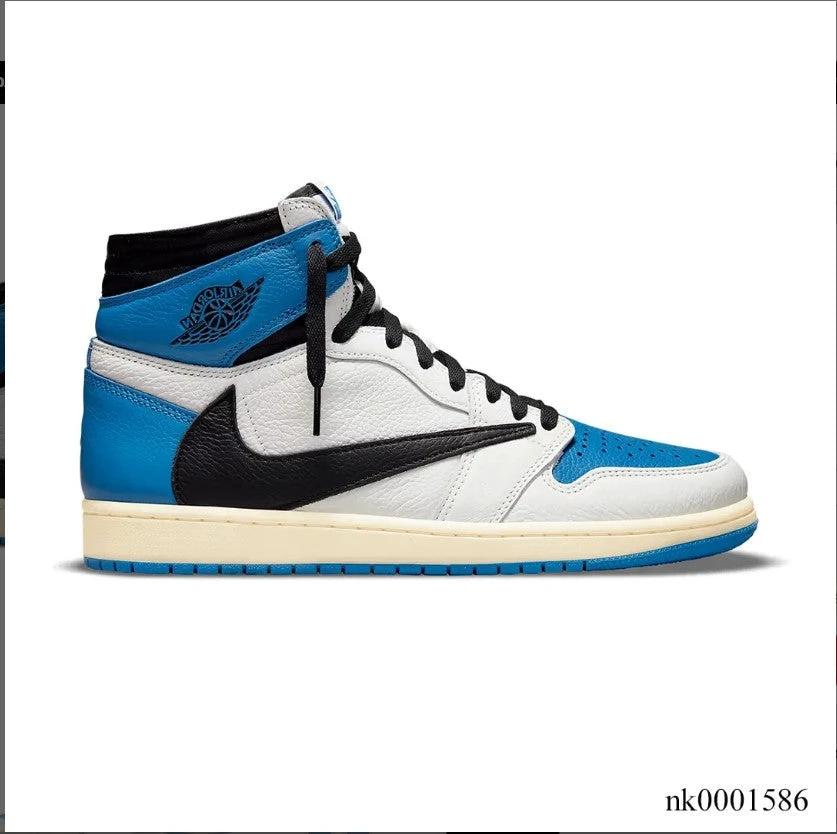 Travis Scott x Fragment x AJ 1 High “Military Blue” Shoes Sneakers by Air Jordan