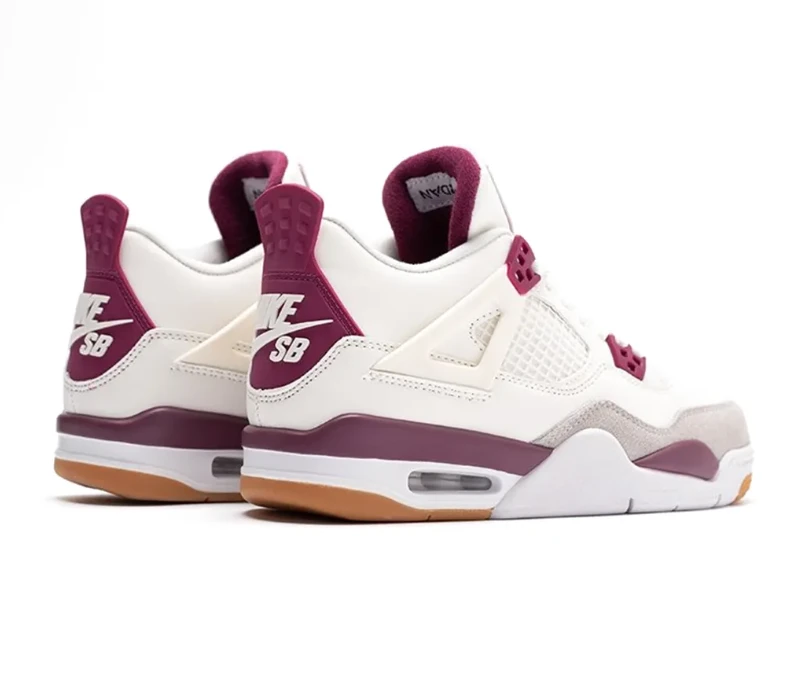 AJ 4 SB Sapphire White Purple Shoes Sneakers by Air Jordan