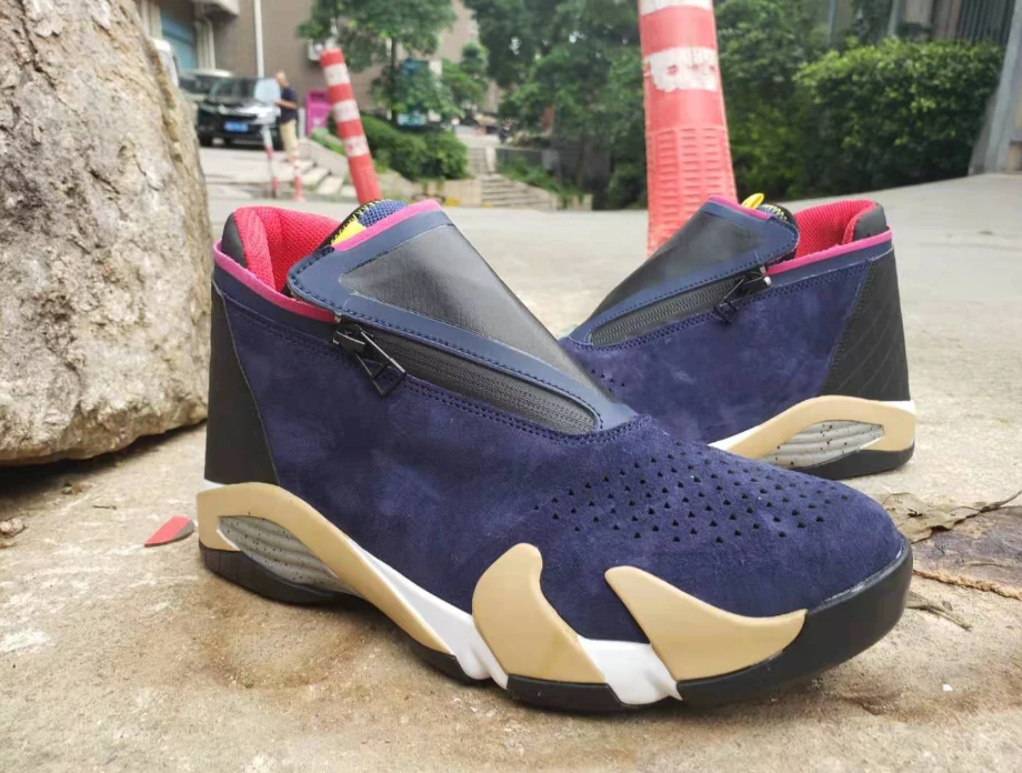 Air Jordan 14 Jumpman Z Dark Blue Champagne by Air Jordan