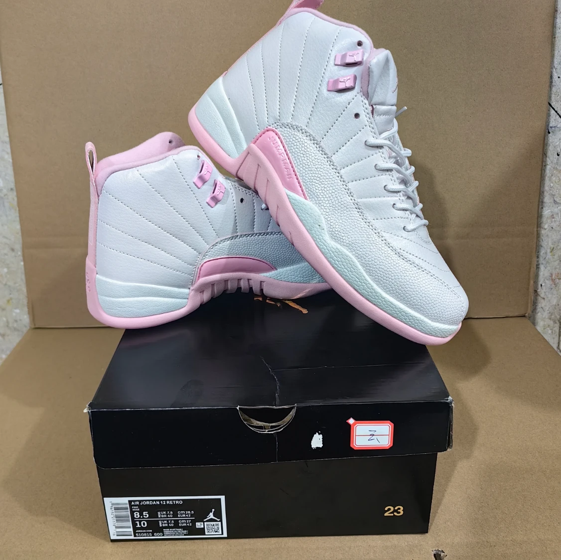 Air Jordan 12 White Pearl Pink Shoes Sneakers by Air Jordan
